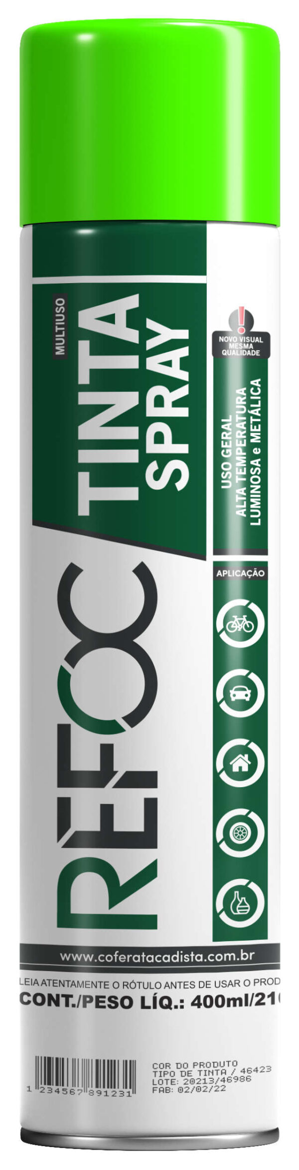TINTA SPRAY LUMINOSA 400ML - 210G - Imagem 5