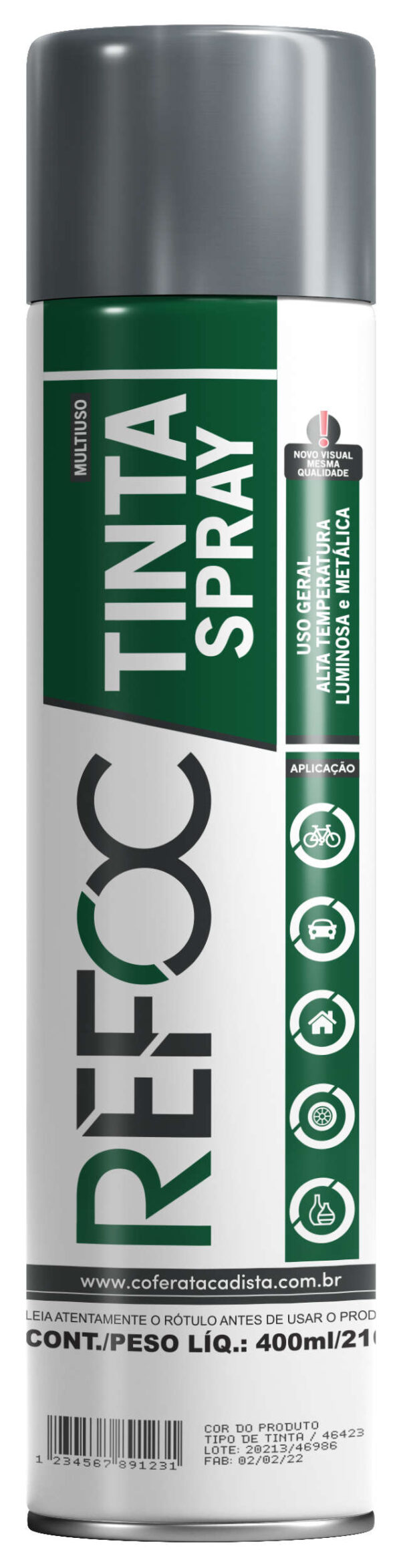 TINTA SPRAY METÁLICA 400ML - 210G - Imagem 12