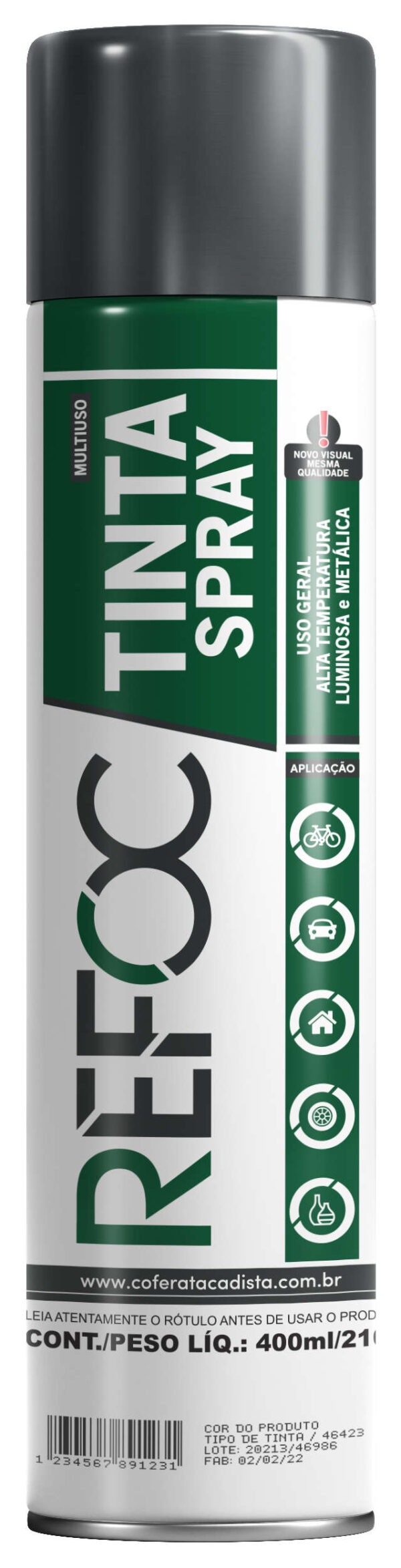 TINTA SPRAY METÁLICA 400ML - 210G - Imagem 11