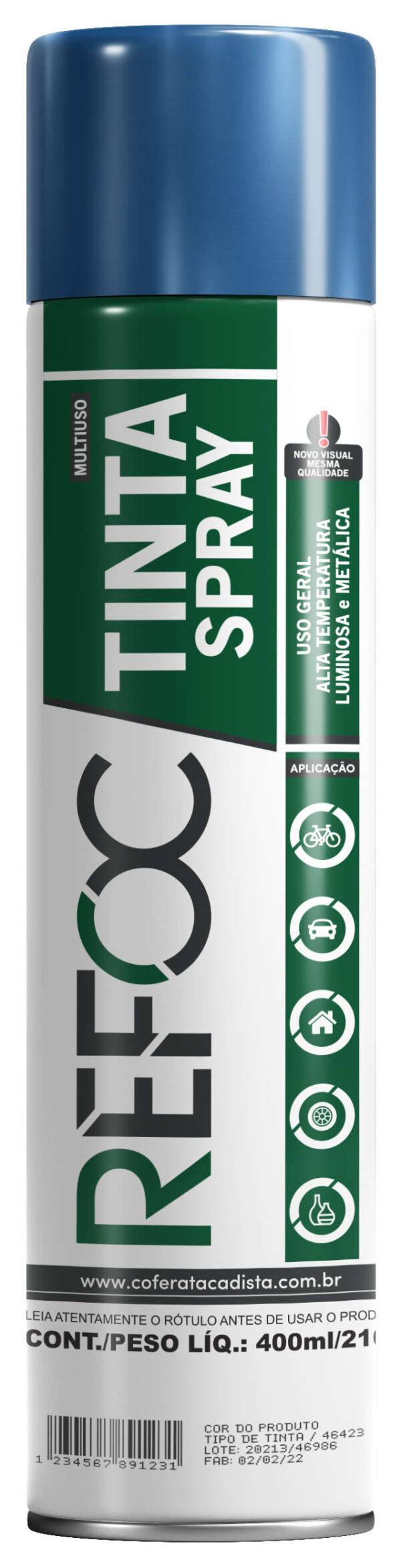 TINTA SPRAY METÁLICA 400ML - 210G - Imagem 10
