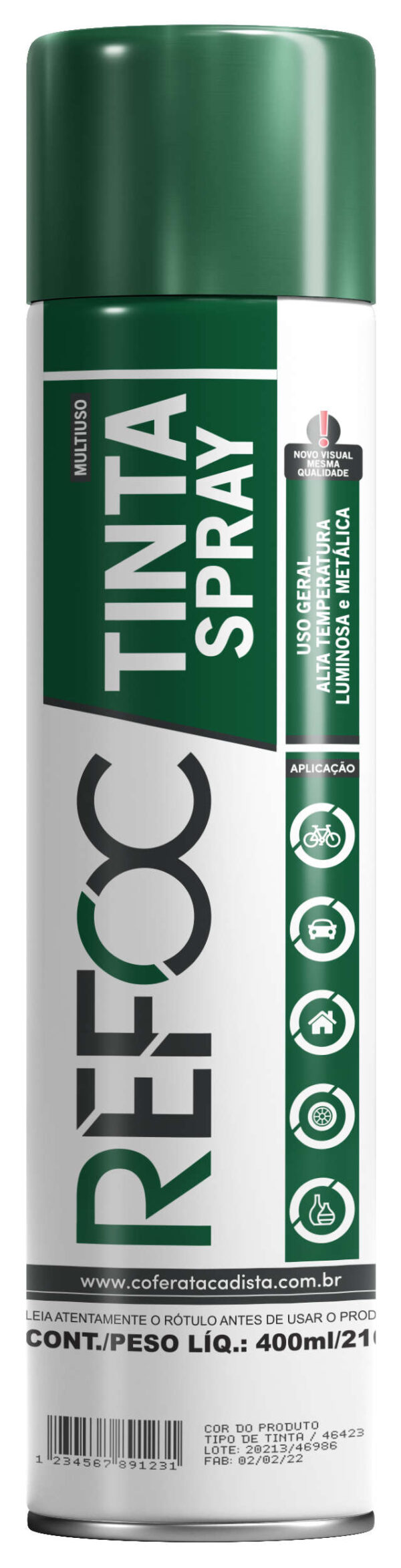 TINTA SPRAY METÁLICA 400ML - 210G - Imagem 3
