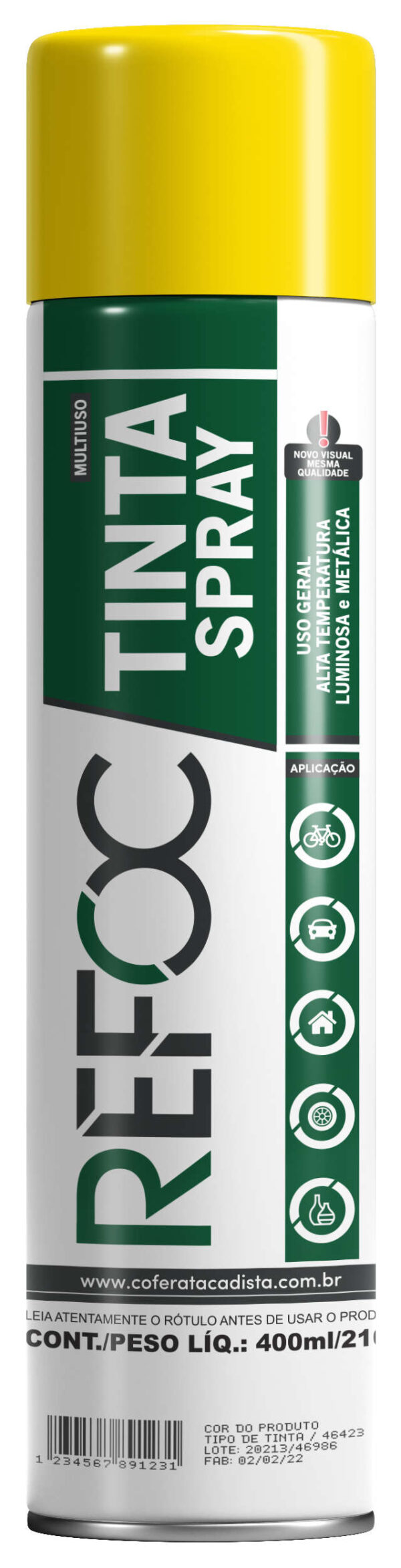 TINTA SPRAY USO GERAL 400ML - 210G - Imagem 2