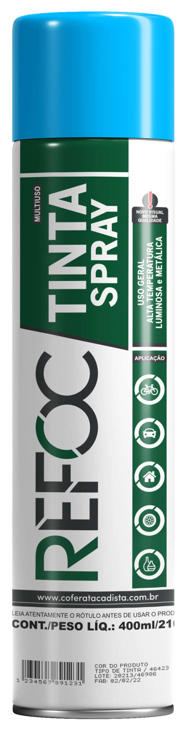 TINTA SPRAY USO GERAL 400ML - 210G - Imagem 3
