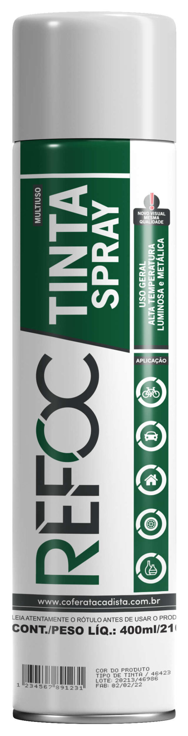 TINTA SPRAY USO GERAL 400ML - 210G - Imagem 6