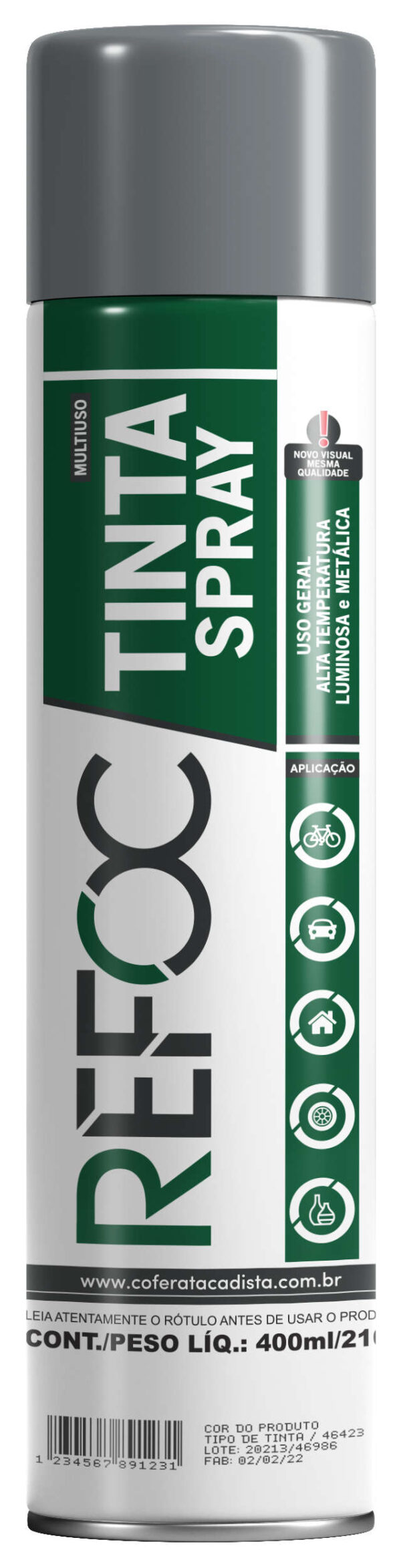 TINTA SPRAY USO GERAL 400ML - 210G - Imagem 9