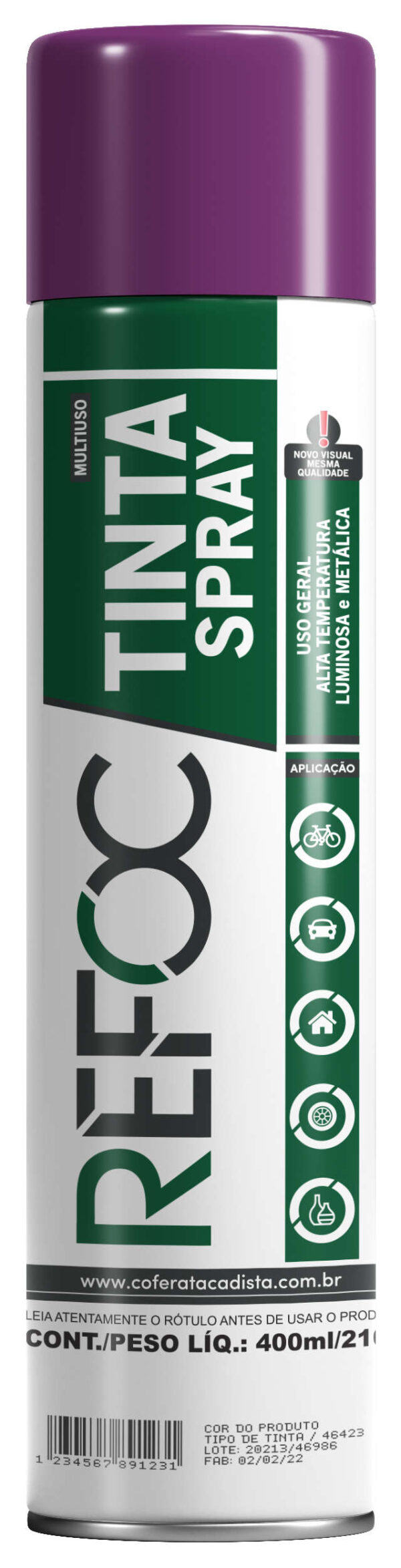 TINTA SPRAY USO GERAL 400ML - 210G - Imagem 20